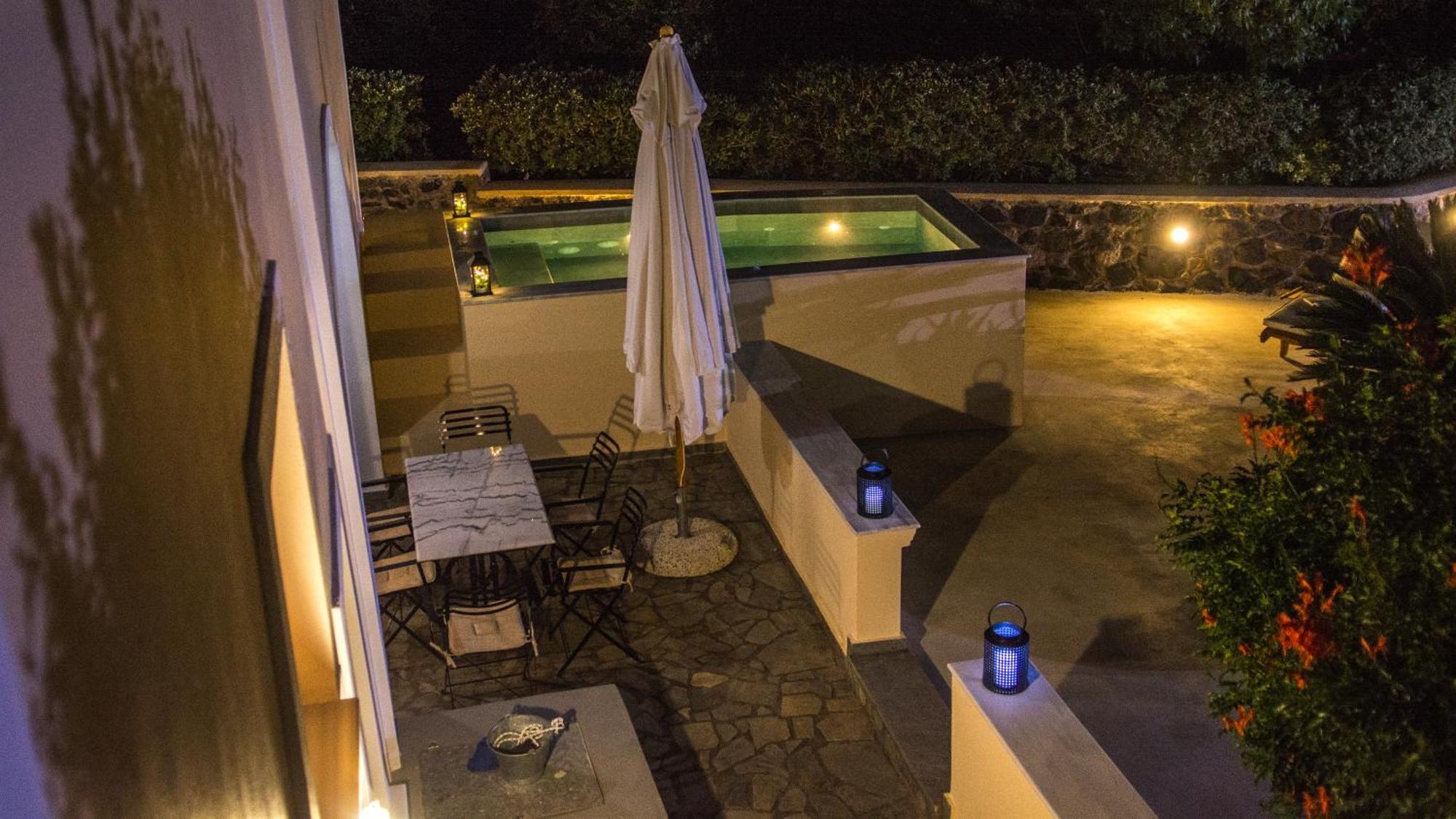 Karpimo Vineyard Villa With Heated Pool Exo Gonia Bagian luar foto